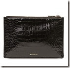 Whistles Croc Embossed Leather Clutch Whistles Croc Embossed Leather Clutch