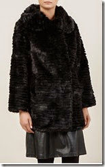Kaliko Long Black Faux Fur Jacket Kaliko Long Black Faux Fur Jacket