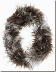 Mint Velvet Faux Fur Chocolate Racoon Snood