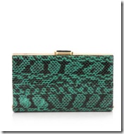 diane von furstenberg snake print clutch