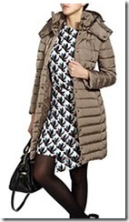 Moncler Taupe Down Coat