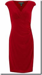 Lauren Ralph Lauren Red Jersey Cap Sleeved Dress Lauren Ralph Lauren Red Jersey Cap Sleeved Dress