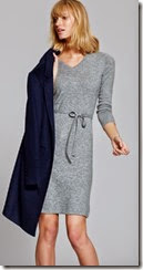 Pure Collection Cashmere V Neck Dress